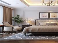 Thiết kế nội thất và thi công nội thất phòng ngủ khách sạn sang trọng